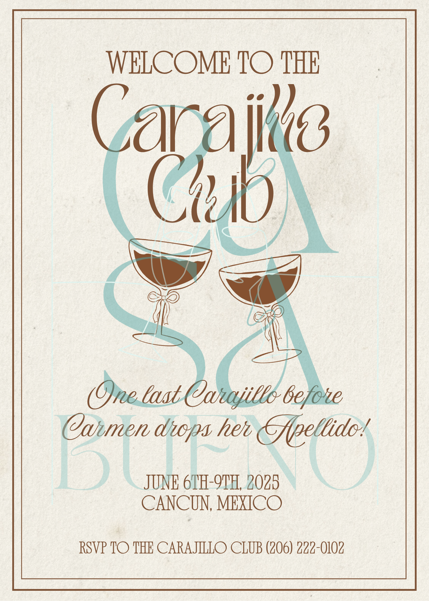 Carajillo Club Bachelorette Bundle