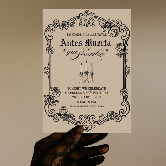 Antes Muerta Que Sencilla Birthday Party Pack