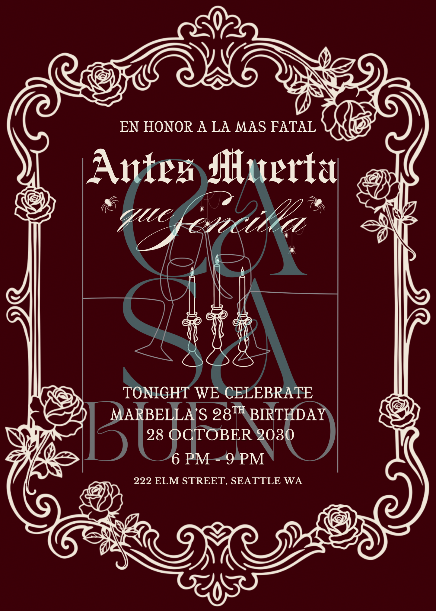 Antes Muerta Que Sencilla Birthday Party Pack