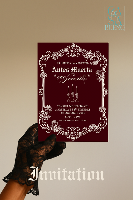 Antes Muerta Que Sencilla Birthday Party Pack