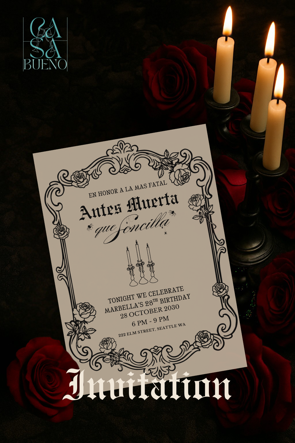 Antes Muerta Que Sencilla Birthday Party Pack