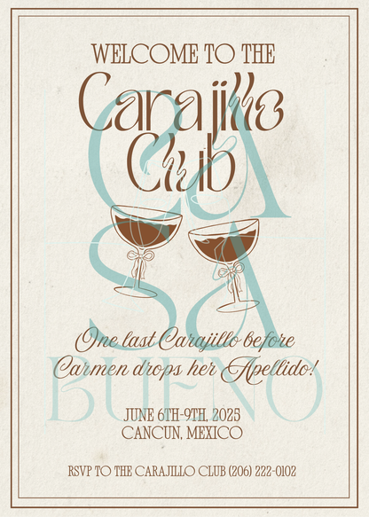Carajillo Club Bachelorette Bundle