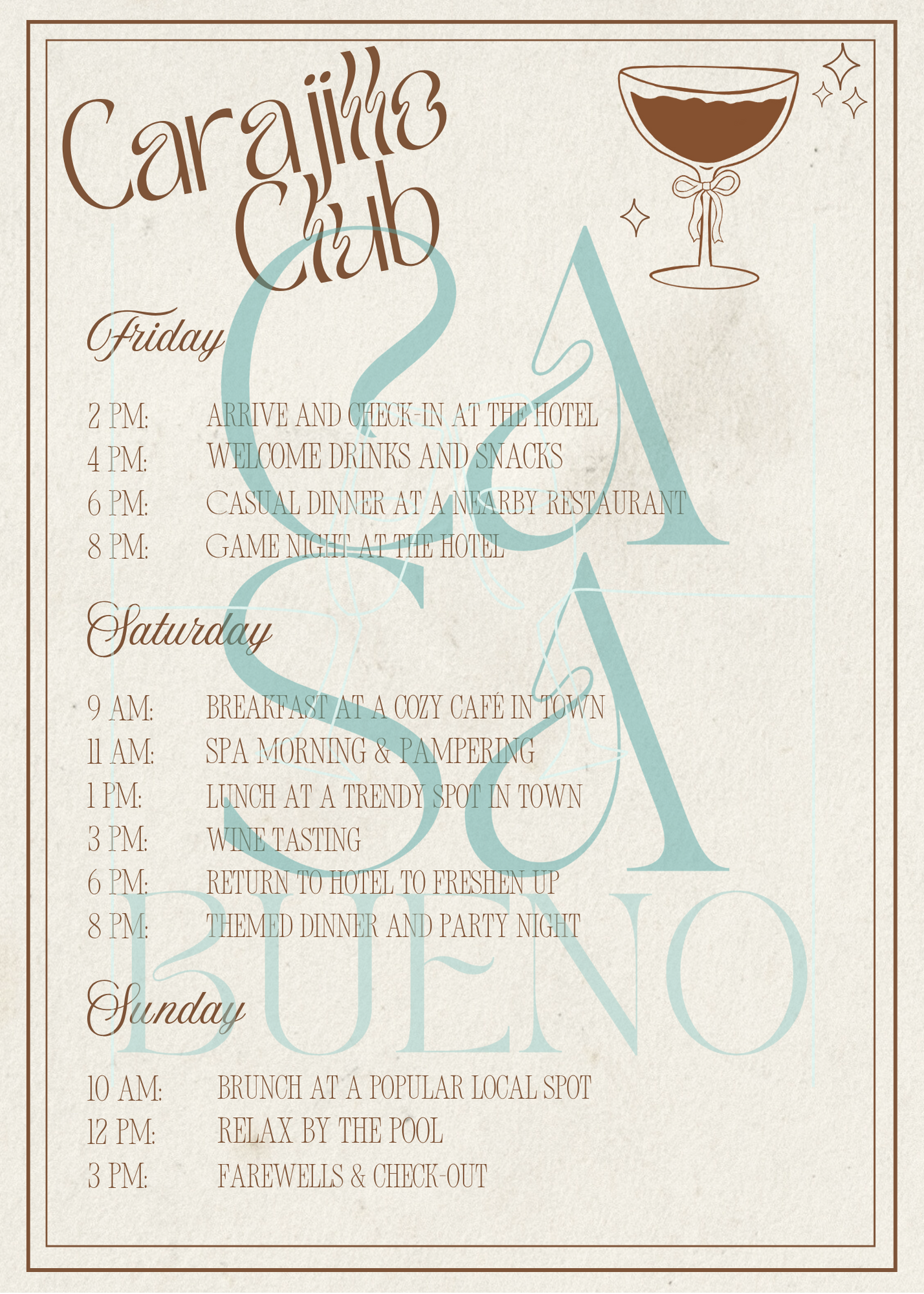 Carajillo Club Bachelorette Bundle