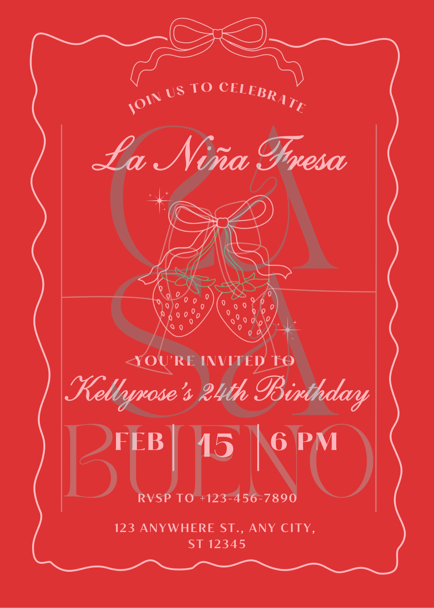 La Niña Fresa Birthday Bundle